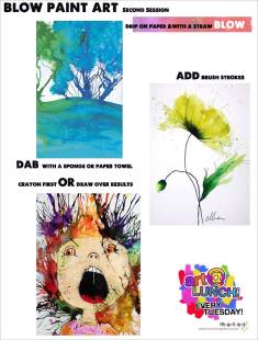 Blow Paint Art Idea Sheet2