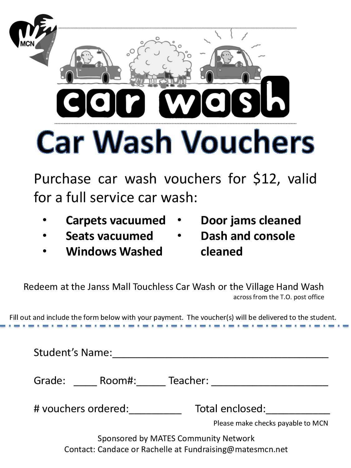 Get Your Car Wash Vouchers! | MATES Community Network